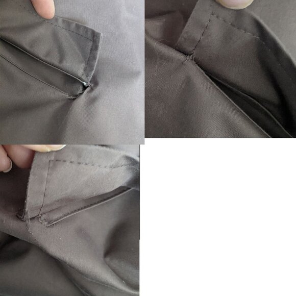 Vintage Burberry Nova Check Trim Rain Jacket Windbreaker Wool Liner Coat Brown - Picture 15 of 16